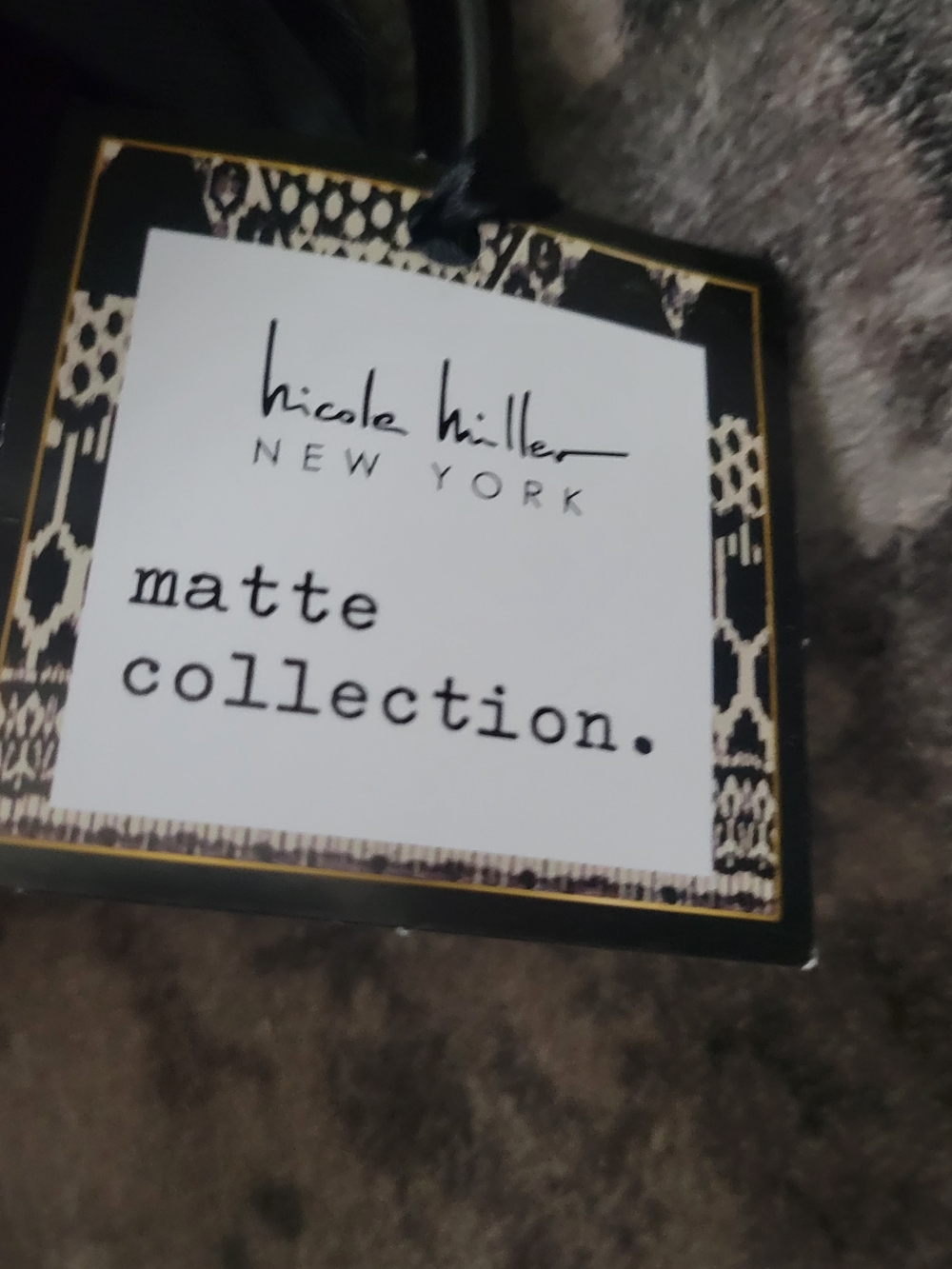 Nicole Miller Black Ceramic 'limitless' Matte Mug - Picture 3 of 4